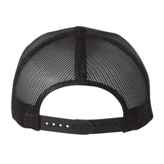 YUPOONG - CASQUETTE TRUCKER FIT - YU6606 - NOIR - BRODERIE INCLUSE – Image 2